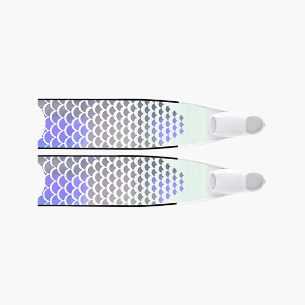 퐁당닷컴,리더핀 아이스 레인보우 머메이드, 화이트 풋포켓,,리더핀,프리다이빙 > 오리발 > 유리섬유핀