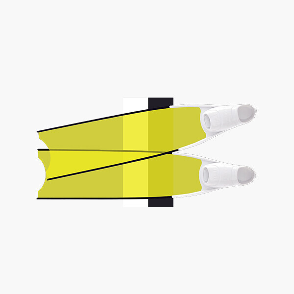 퐁당닷컴,리더핀 ICT 옐로우, 화이트 풋포켓,,리더핀,프리다이빙 > 오리발 > 유리섬유핀