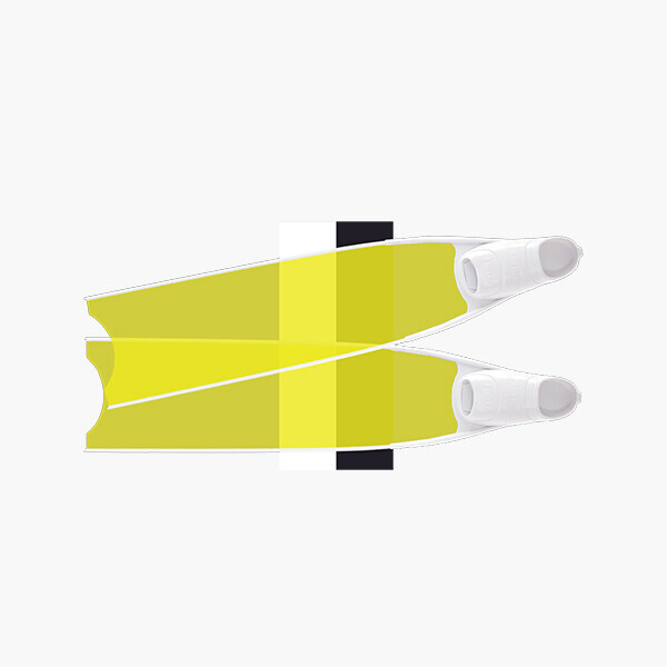 퐁당닷컴,리더핀 ICT 옐로우, 화이트 풋포켓,,리더핀,프리다이빙 > 오리발 > 유리섬유핀