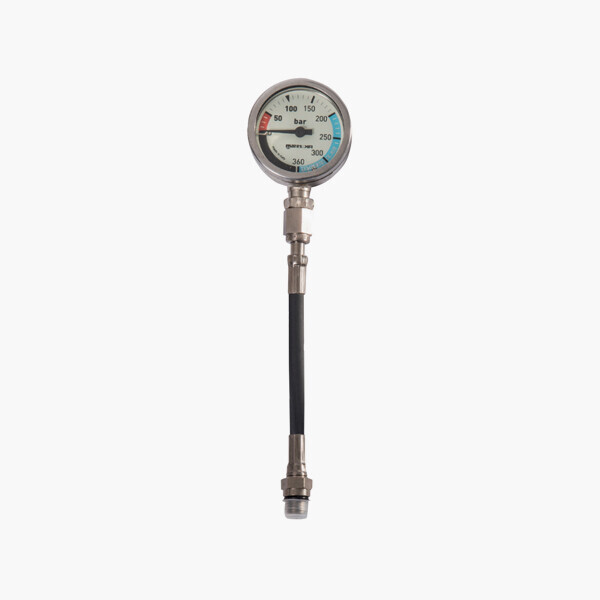 퐁당닷컴,게이지 SPG52 - 15cm Miflex Oxygen hose,내구성이 뛰어난 게이지,마레스,스쿠버 > 게이지 > 잔압계