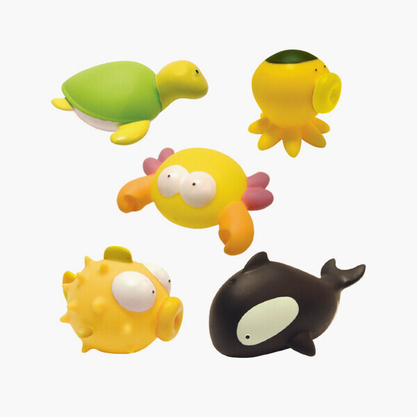 퐁당닷컴,오셔나리움 호흡기 인형 - 바다친구들A 5종 1세트 (연결선 포함),,스쿠버365,스쿠버 acc > 호흡기 부품 > 기타